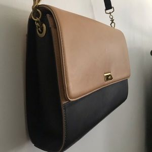 J. Crew Colorblock Edie Grand Bag, Camel & Black